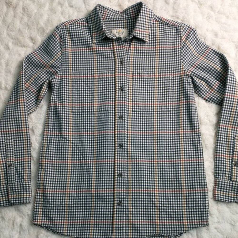 Marine Layer Button Down Flannel Check Shirt - image 1